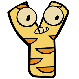 Alphabet letter y clipart