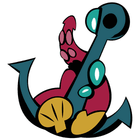 Anchor tentacles clipart
