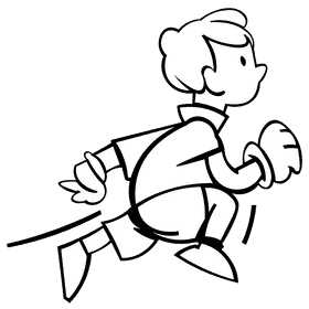 Animation speedlines black and white clipart