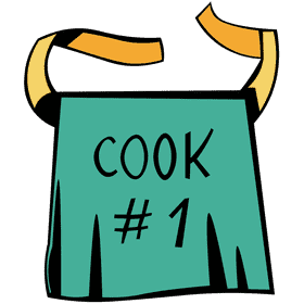 Apron blue clipart