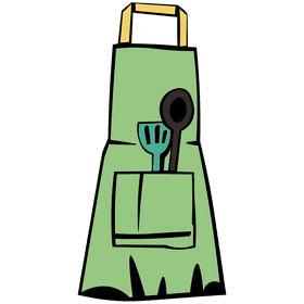 Apron green clipart