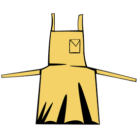 Apron yellow clipart