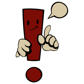 Attention exclamation point clipart