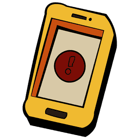 Attention phone clipart