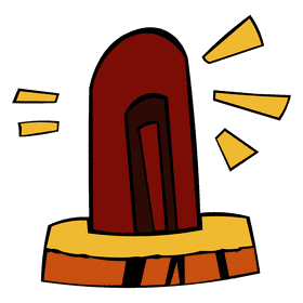 Attention siren clipart