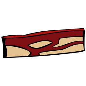 Bacon piece clipart