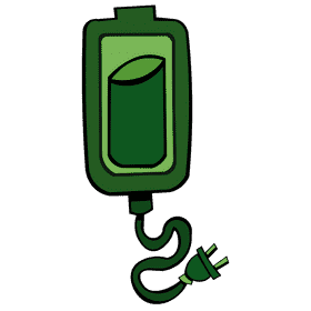 Battery charge clipart