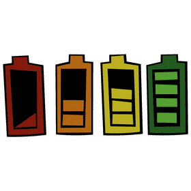 Battery gradation clipart