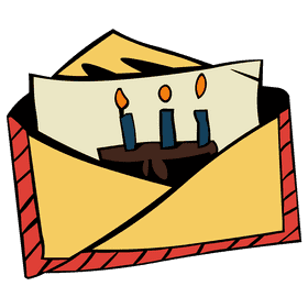 Birthday invitation cake clipart