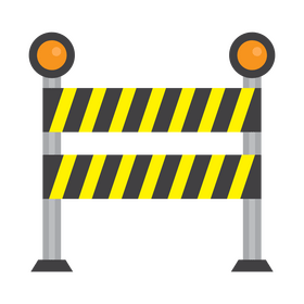 Road barrier clipart
