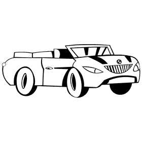 Bmw dark blue black and white clipart