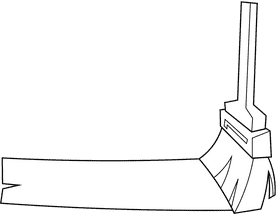 Brush line black and white clipart