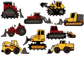 Bulldozer vector