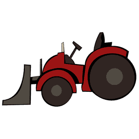 Bulldozer clipart