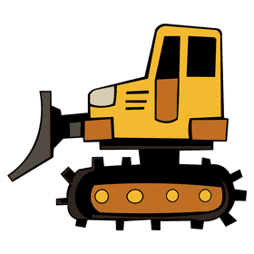 Bulldozer clipart
