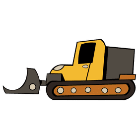 Bulldozer clipart