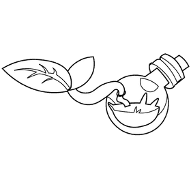 Environment lamp black and white clipart