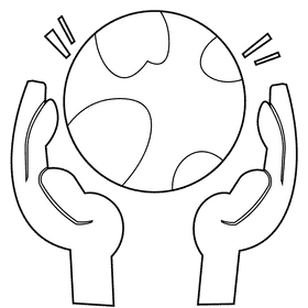 Environment logo black and white clipart