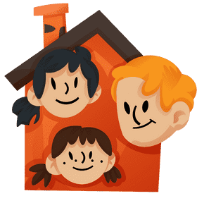 Family house clipart