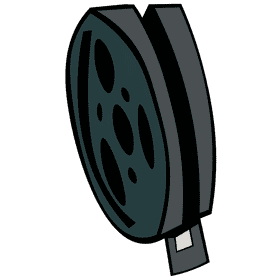 Film reel coil clipart