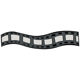 Film reel tape clipart