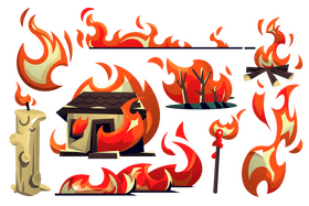Fire vector