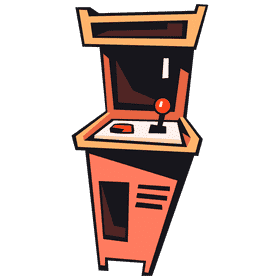 Arcade machine front clipart