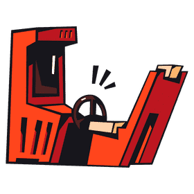 Arcade machine wheel clipart