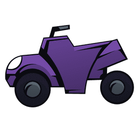 Atv blue profile clipart