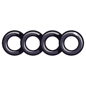 Audi logo circles clipart
