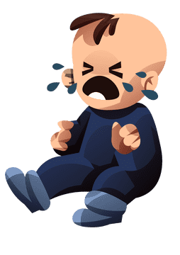 Baby crying clipart