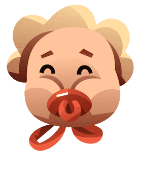 Baby portrait clipart