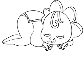 Baby sneeze black and white clipart