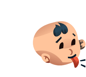 Baby tongue clipart