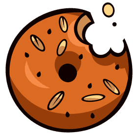 Bagel bite clipart