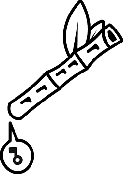 Bamboo music black and white clipart