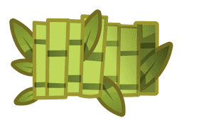 Bamboo row clipart