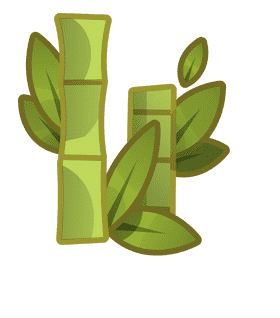 Bamboo two clipart