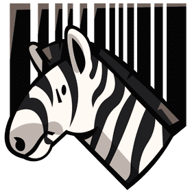 Barcode zebra clipart