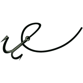 Bass fish anchor clipart