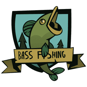 Bass fishing clipart