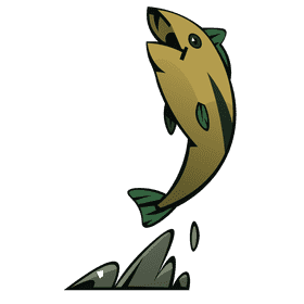 Bass fish water clipart