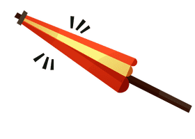 Beach umbrella closed clipart