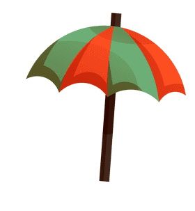 Beach umbrella umbrella clipart