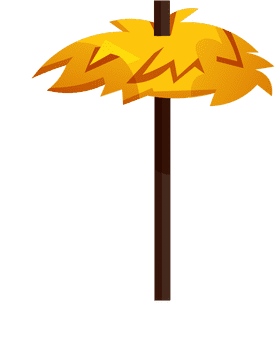Beach umbrella wheat clipart