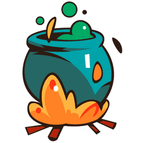 Boiling water fire clipart