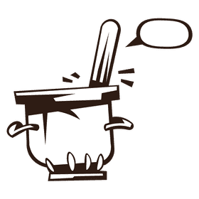 Boiling water temperature black and white clipart