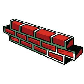 Brick wall wall clipart