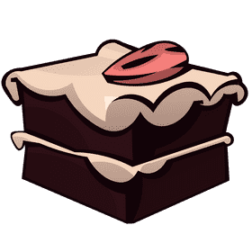 Brownie almond clipart