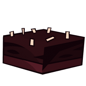 Brownie layered clipart